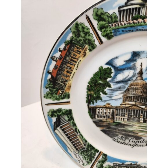 Capital Wholesale Imports Washington DC Collectors Souvenir Plate - The Capitol - Picture 5 of 11
